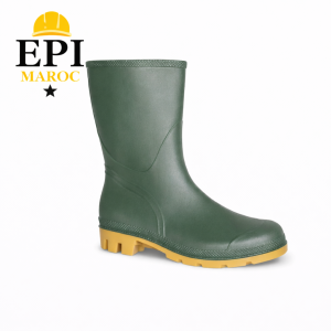 BOTTE DE SECURITE VERTE AVEC COUQUILLE