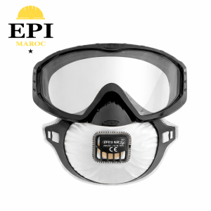 Masque respiratoire avec lunettes de protection intégrées