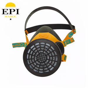 Demi masque respiratoire CLIMAX 761 en caoutchouc – 1 filtre 760 à visser