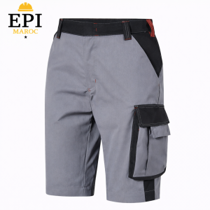 Short de travail gris avec poche