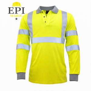 Polo de travail à manches longues